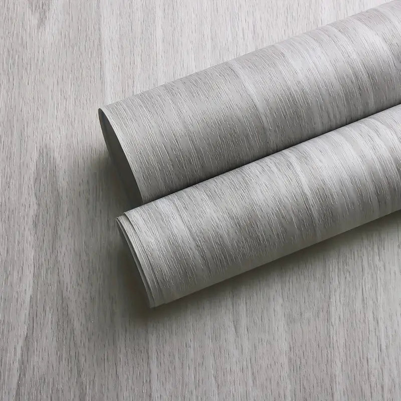 1ロール自己粘着壁紙(グレー)