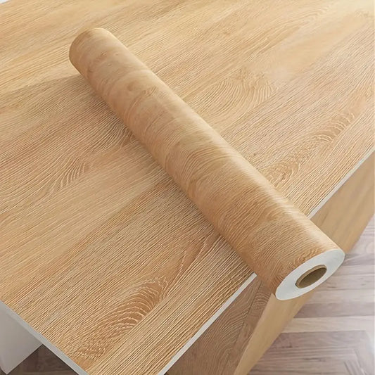 1ロール自己粘着壁紙（茶）